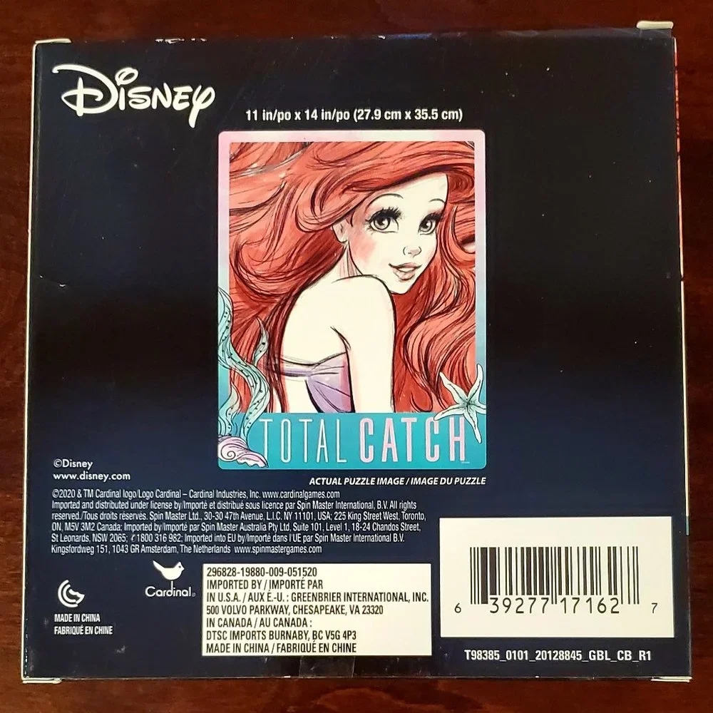 New 500 Piece ARIEL DISNEY Total Catch Jigsaw Puzzle The Little Mermaid